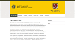 Desktop Screenshot of lions-club-eichsfeld.de